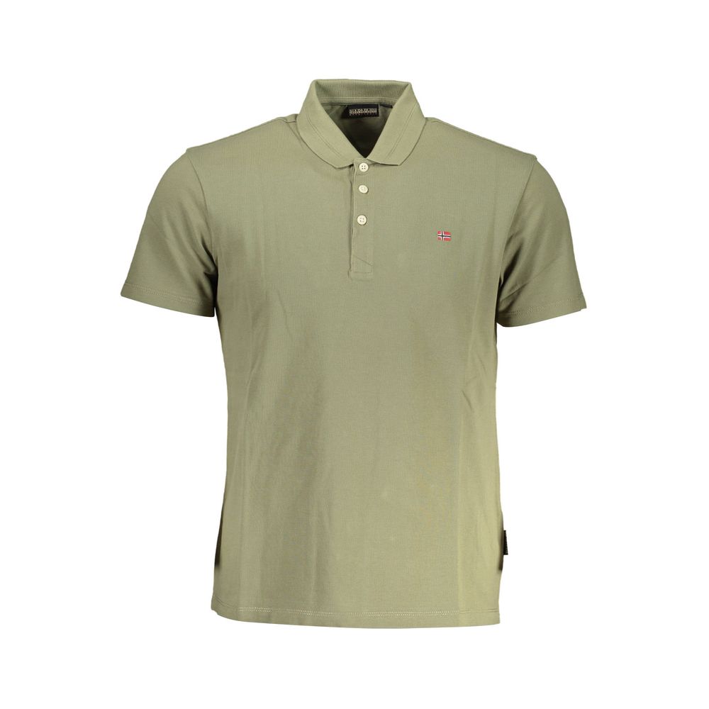 Чоловіча сорочка поло Napapijri Green Cotton