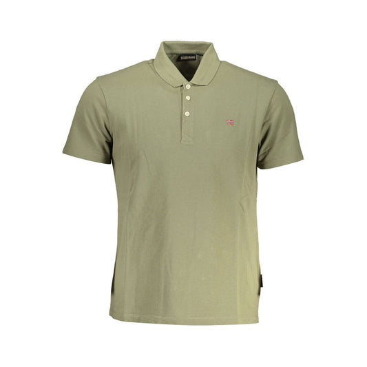 Чоловіча сорочка поло Napapijri Green Cotton