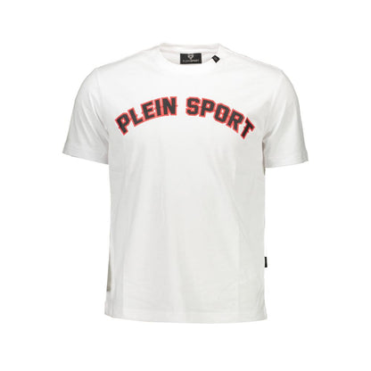 Біла бавовняна чоловіча футболка Plein Sport