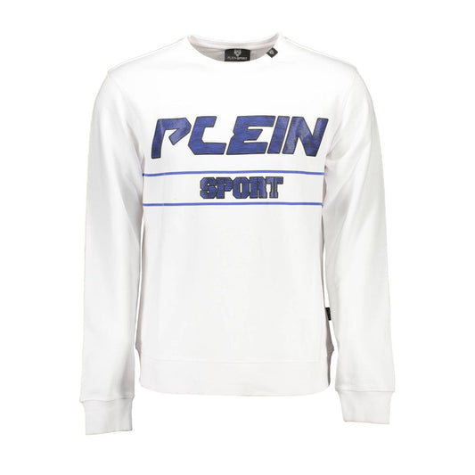 Білий бавовняний чоловічий светр Plein Sport