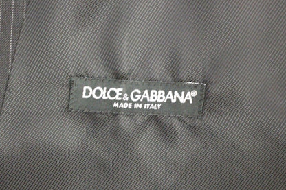 Елегантний сірий платтяний жилет Dolce &amp; Gabbana в смужку