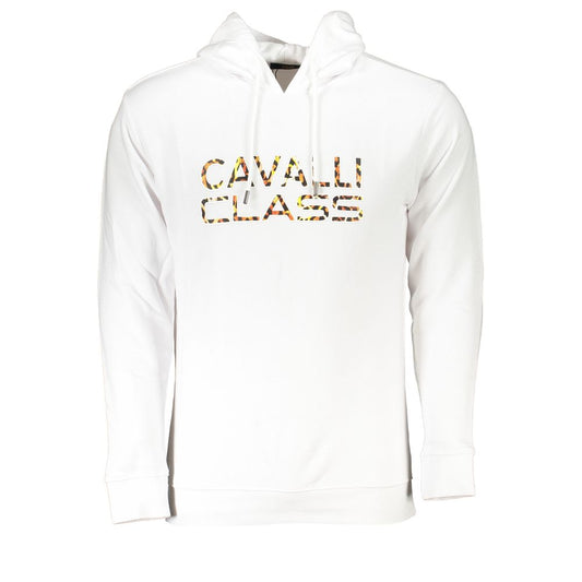 Білий бавовняний чоловічий светр Cavalli Class