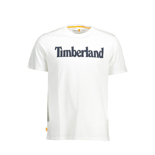 Біла бавовняна чоловіча футболка Timberland
