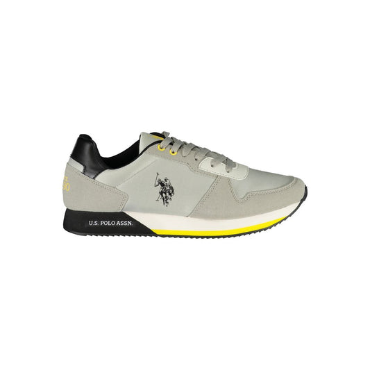 US POLO ASSN. Сірі чоловічі кросівки з поліестеру