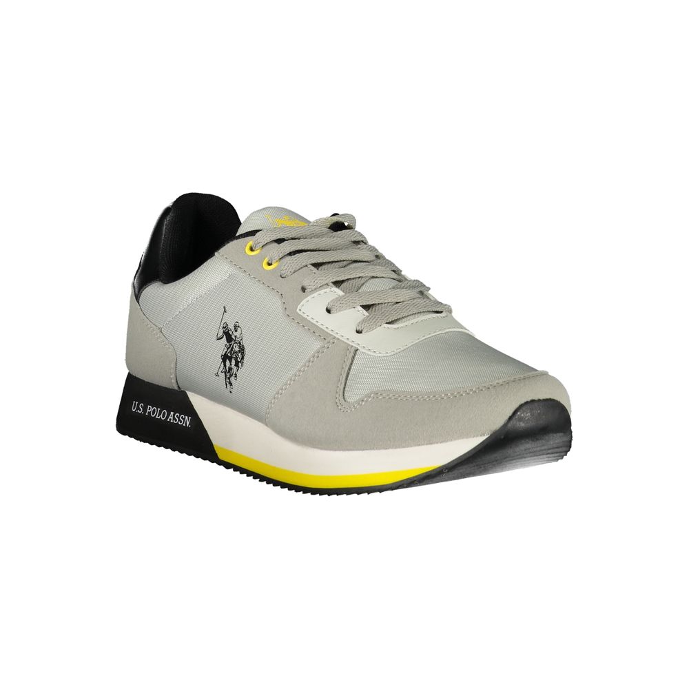 US POLO ASSN. Сірі чоловічі кросівки з поліестеру
