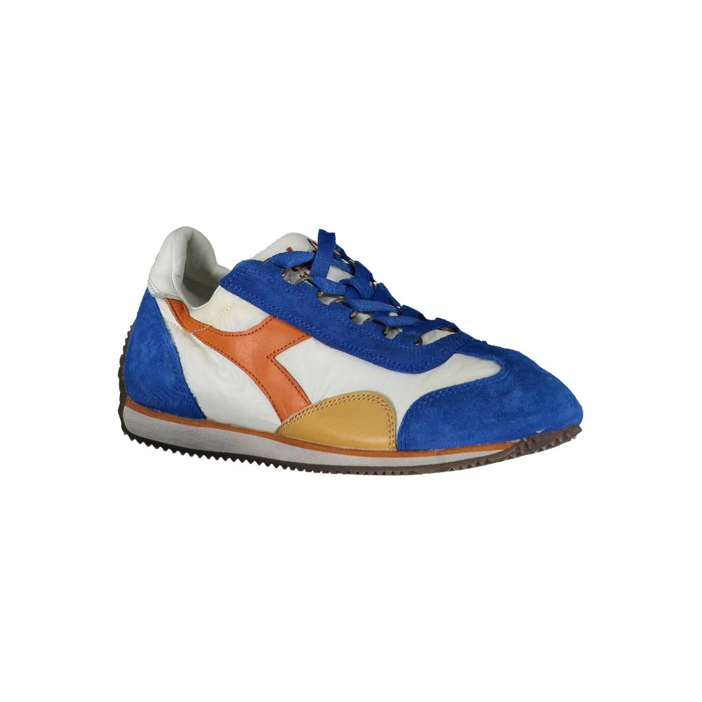 Сині шкіряні жіночі кросівки Diadora