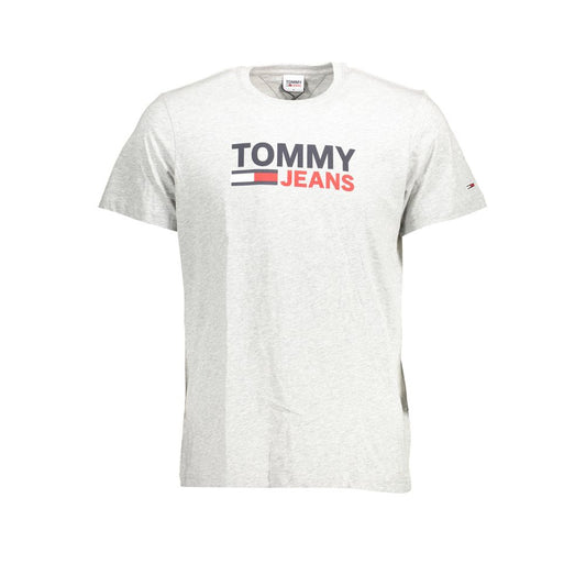 Сіра бавовняна чоловіча футболка Tommy Hilfiger