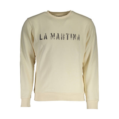 Білий бавовняний чоловічий светр La Martina