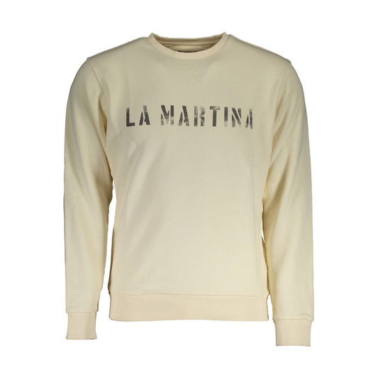 Білий бавовняний чоловічий светр La Martina