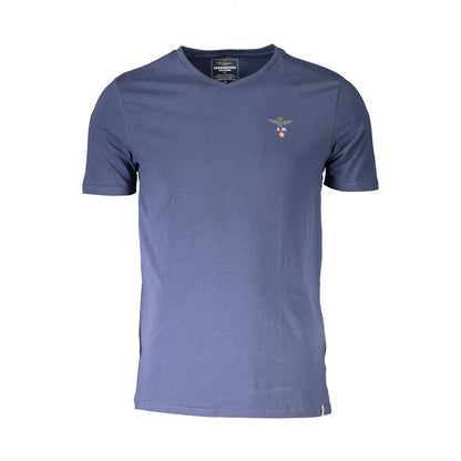 Синя бавовняна футболка Aeronautica Militare