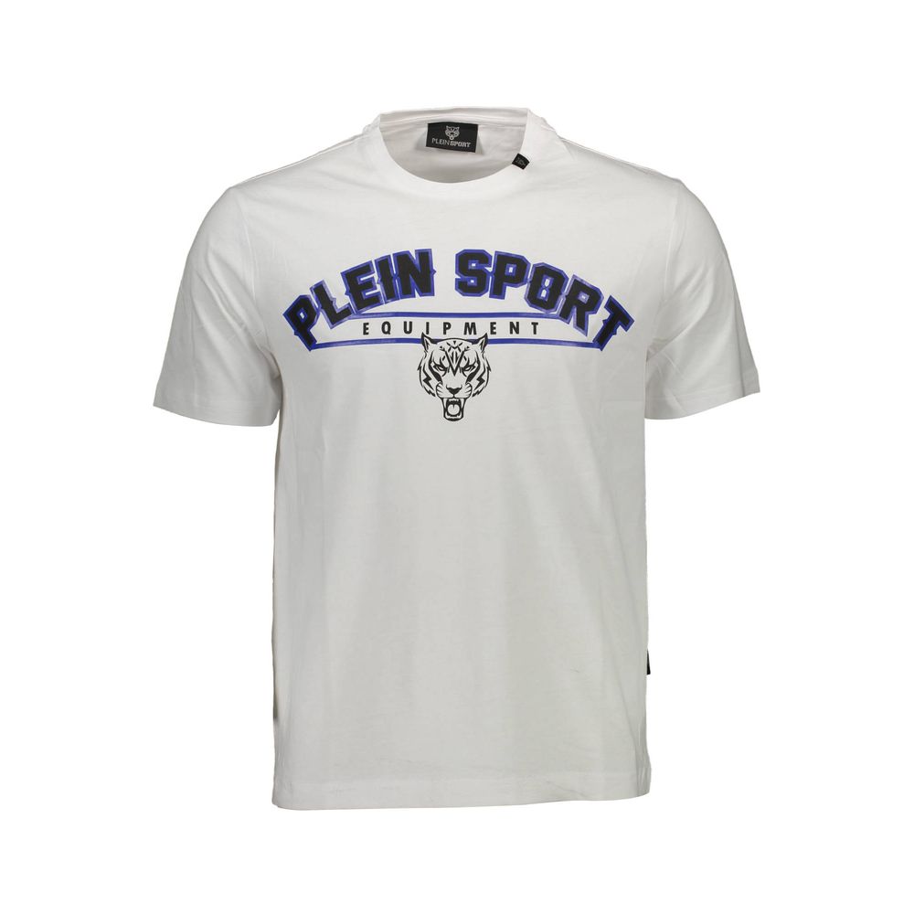 Біла бавовняна чоловіча футболка Plein Sport