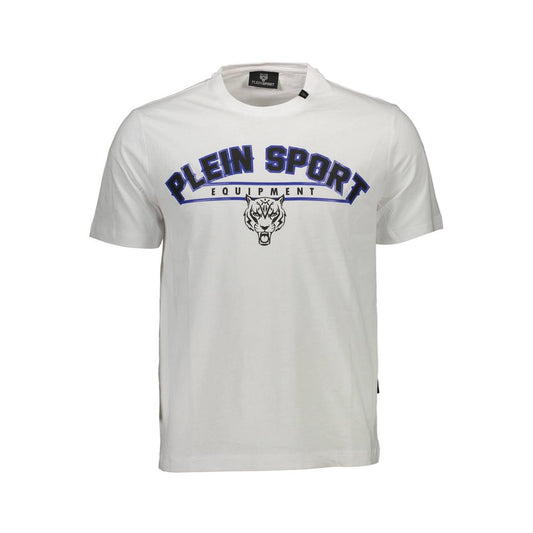 Біла бавовняна чоловіча футболка Plein Sport