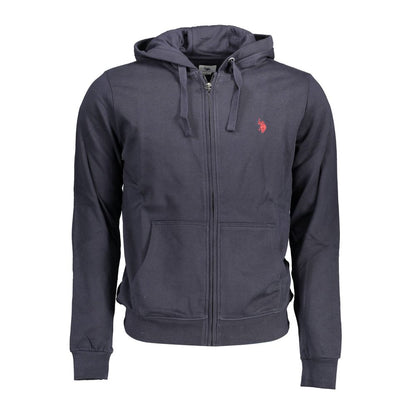 US POLO ASSN. Синій бавовняний чоловічий светр