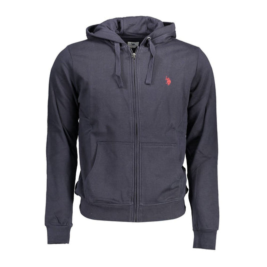 US POLO ASSN. Синій бавовняний чоловічий светр