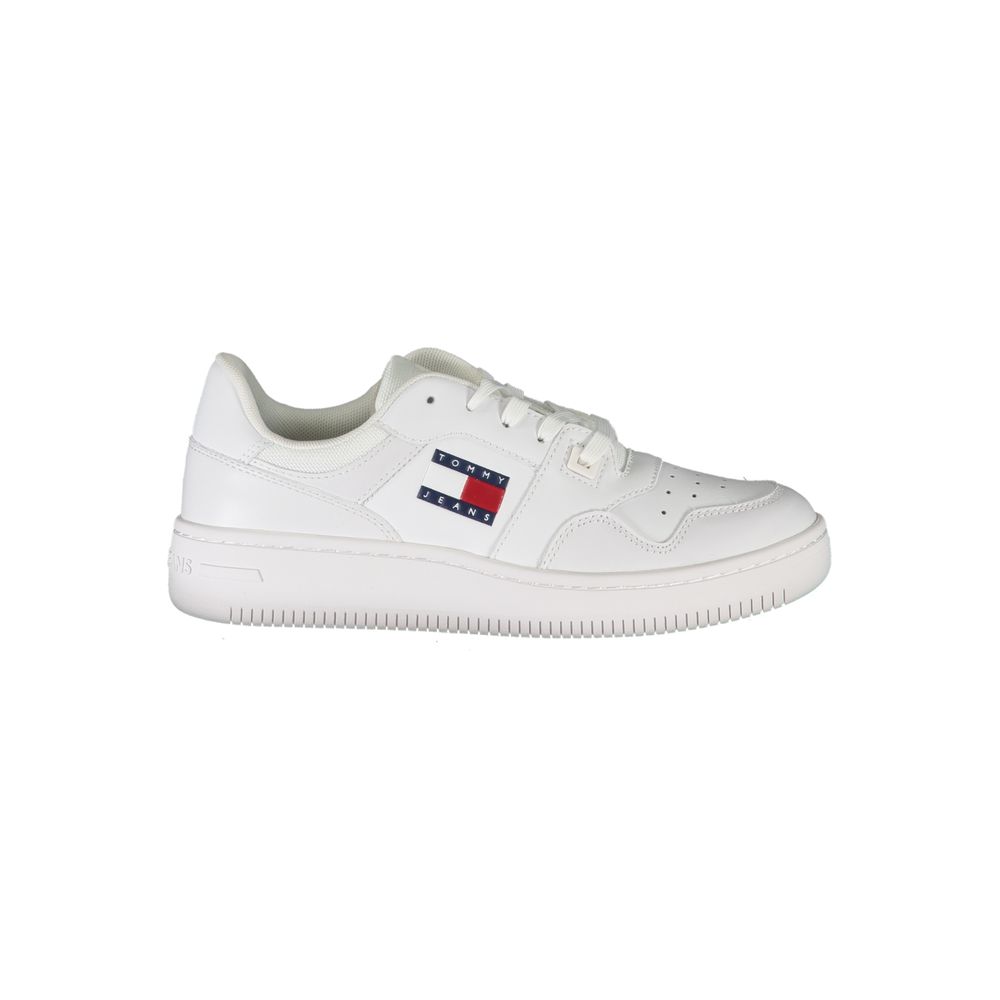 Білі шкіряні жіночі кросівки Tommy Hilfiger