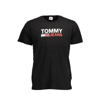 Чорна бавовняна чоловіча футболка Tommy Hilfiger