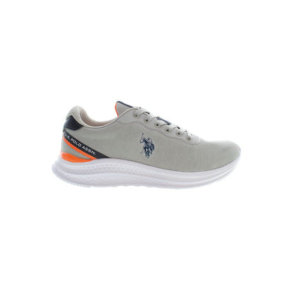 US POLO ASSN. Сірі чоловічі кросівки з поліестеру
