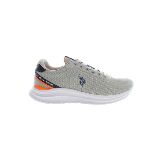 US POLO ASSN. Сірі чоловічі кросівки з поліестеру