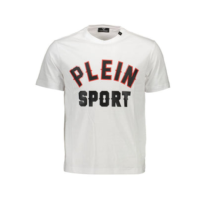Біла бавовняна чоловіча футболка Plein Sport