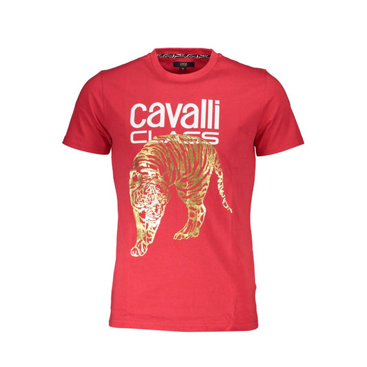 Червона бавовняна футболка Cavalli Class