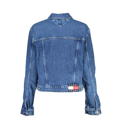 Жіноча синя бавовняна куртка Tommy Hilfiger