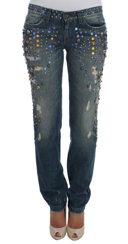 Джинси Dolce &amp; Gabbana Enchanted Sicily Crystal Embellished