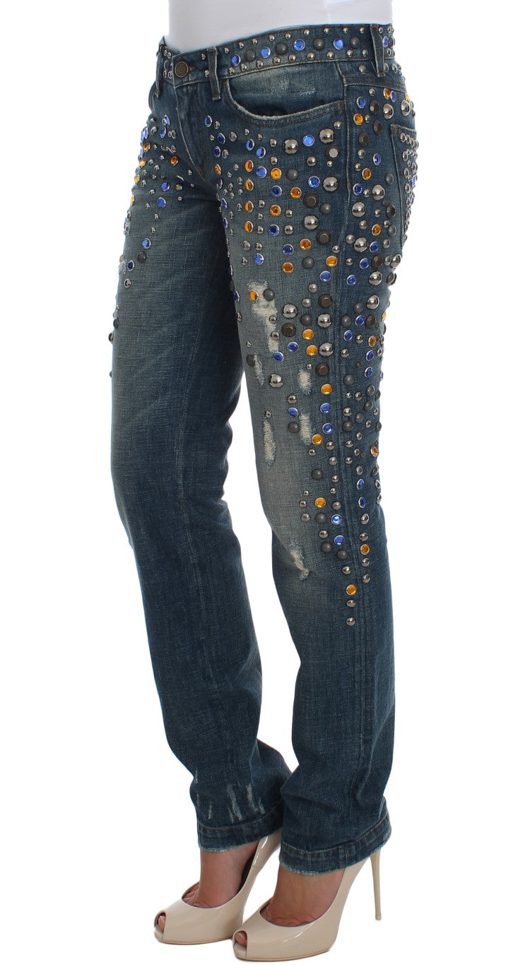 Джинси Dolce &amp; Gabbana Enchanted Sicily Crystal Embellished