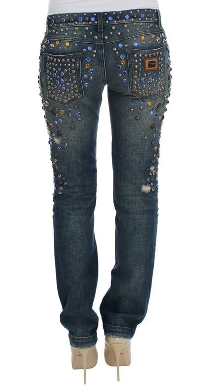 Джинси Dolce &amp; Gabbana Enchanted Sicily Crystal Embellished