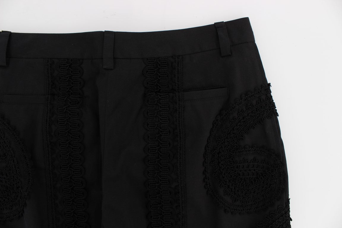 Елегантні чорні капрі тореро Dolce &amp; Gabbana