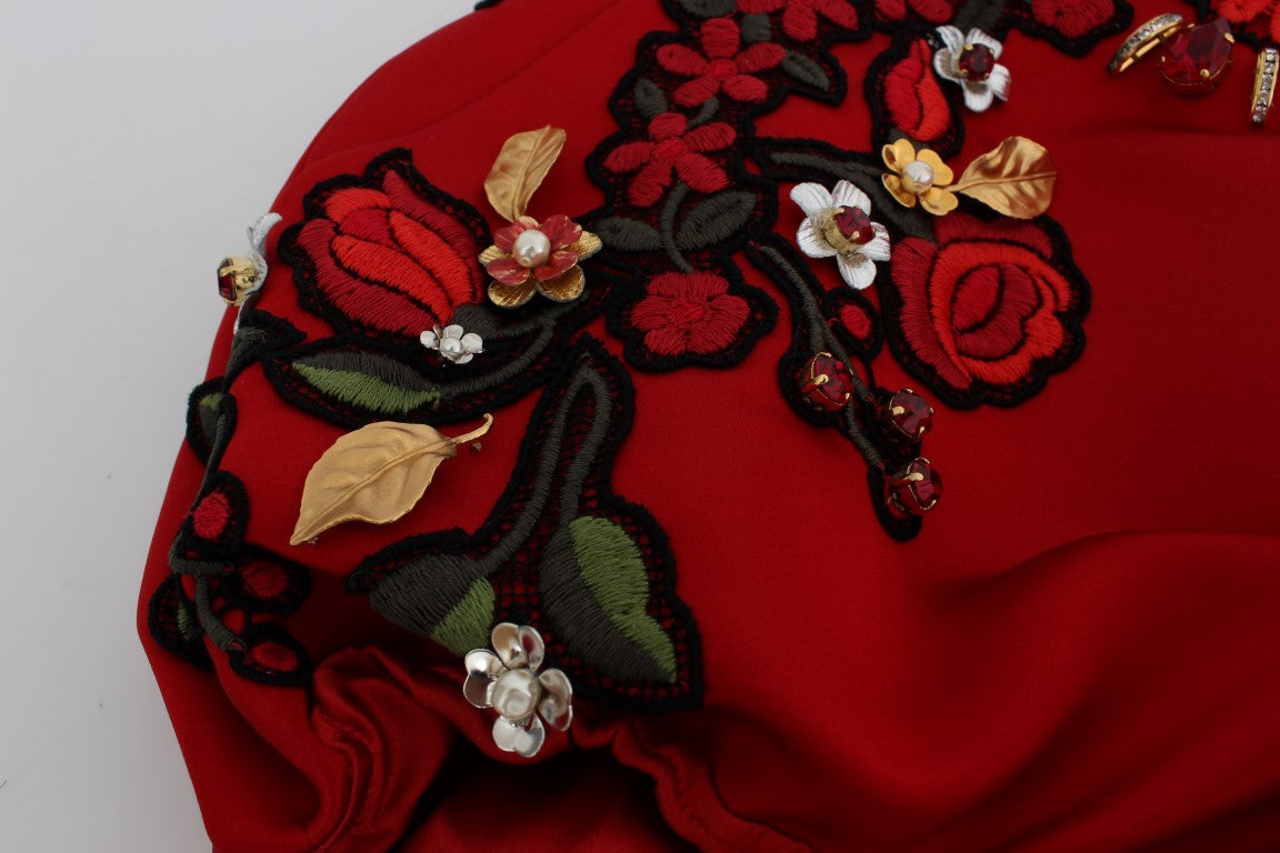 Елегантні шовкові шорти з високою талією та вишивкою Dolce &amp; Gabbana