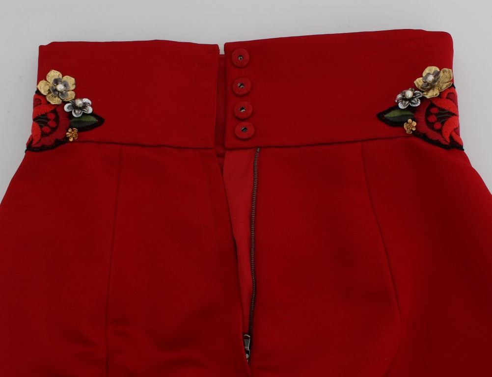 Шовкові шорти Dolce &amp; Gabbana Enchanted Sicily, прикрашені кристалами