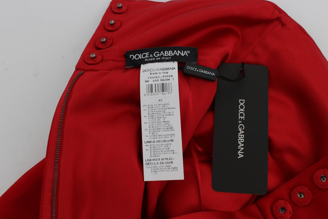Шовкові шорти Dolce &amp; Gabbana Enchanted Sicily, прикрашені кристалами