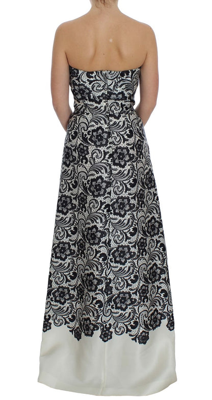 Елегантна шовкова мереживна корсетна сукня-максі Dolce &amp; Gabbana