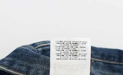 Костюмні джинси Slim Fit з розмальованими синіми національним шиком