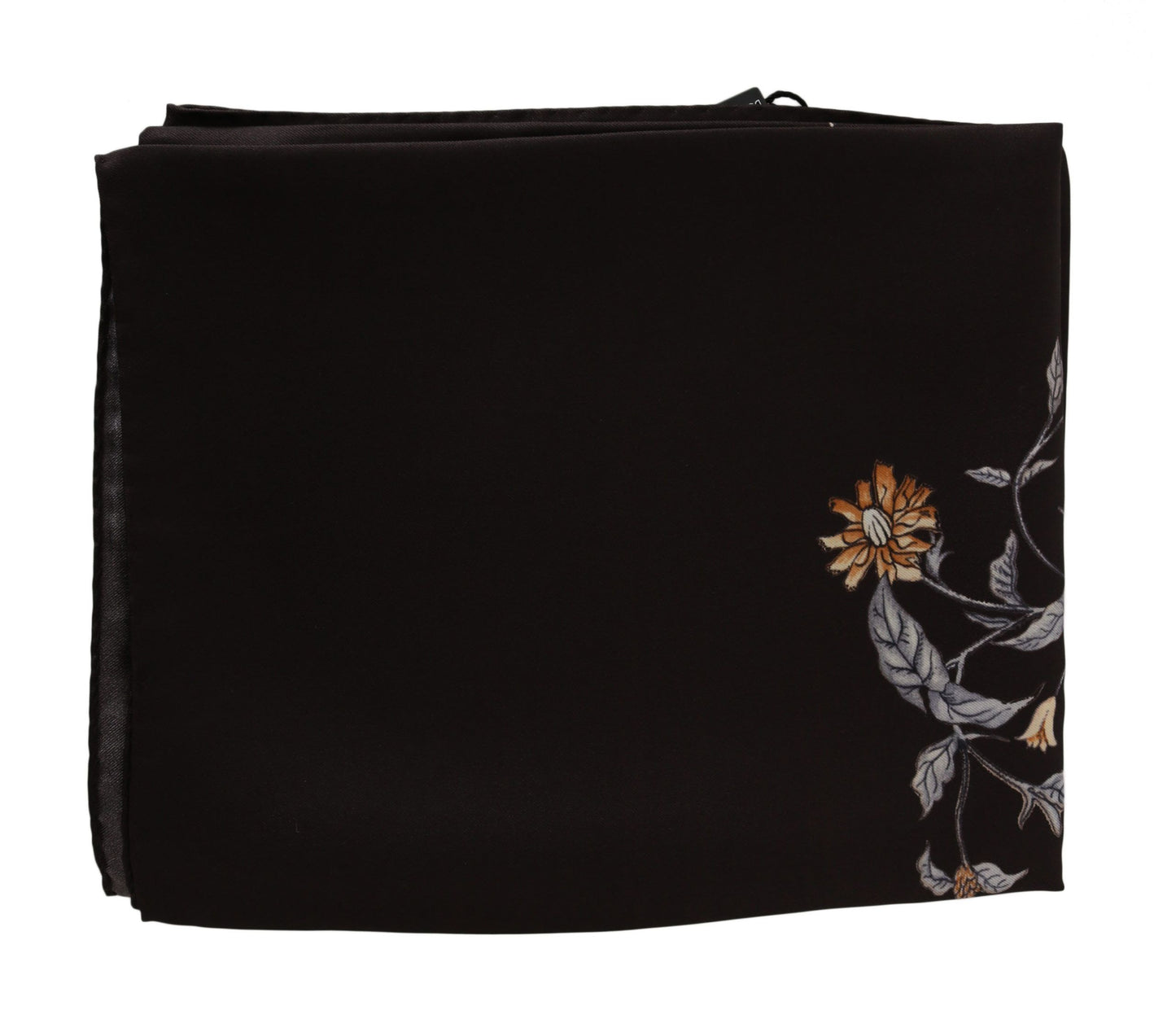 Елегантний шовковий шарф Dolce &amp; Gabbana кольору Luxe Brown