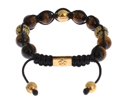 Nialaya Chic Multicolor CZ &amp; браслет Tiger Eye