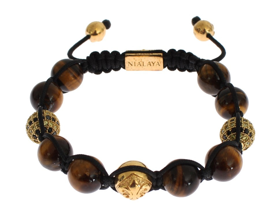 Nialaya Chic Multicolor CZ &amp; браслет Tiger Eye