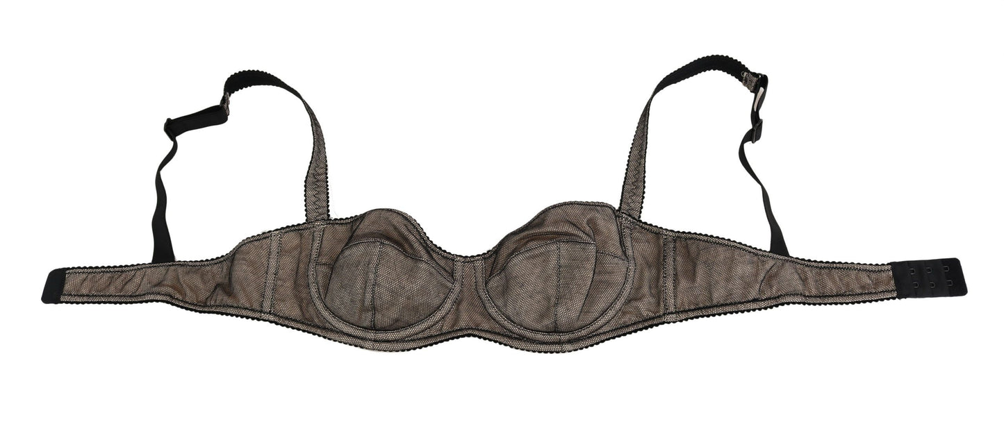 Жіноча білизна Dolce &amp; Gabbana Elegant Brown Stretch Bra