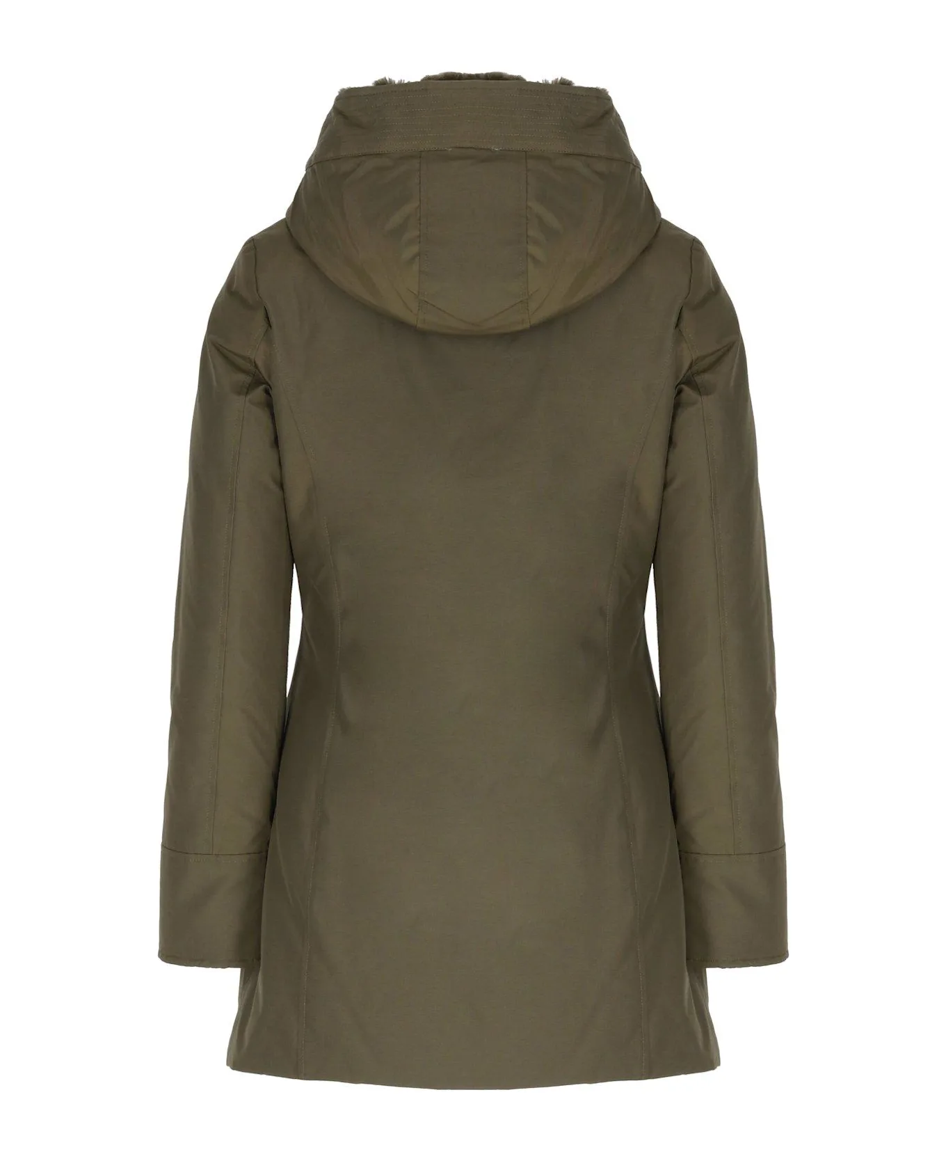 Emilio Romanelli Elegant Brown Polygon Jacket with Hood