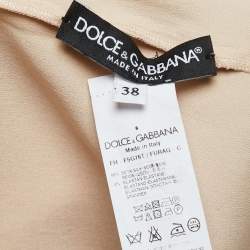 Елегантна бежева шовкова блуза Dolce &amp; Gabbana